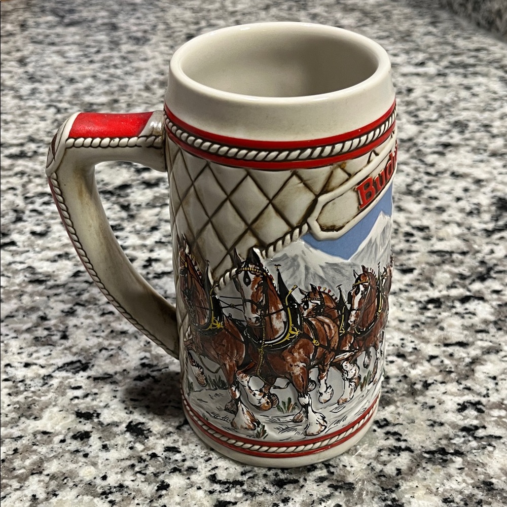 Budweiser Clydesdale Stein LIMITED 1985 EDITION A”Series 🆓 Shipping